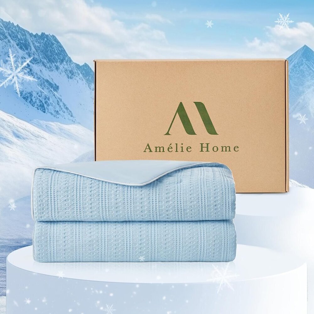 Waffle Cooling Comforter Queen Size